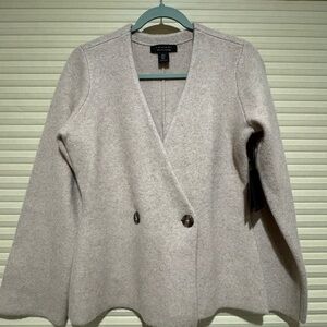 Tahari Light Beige Cashmere Knit Sweater